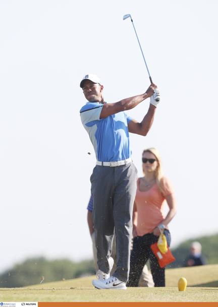 Fidanzati campioni: Lindsey Vonn e Tiger Woods. Action Images